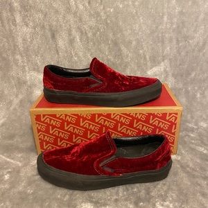 Velvet Oxblood Vans (Red)